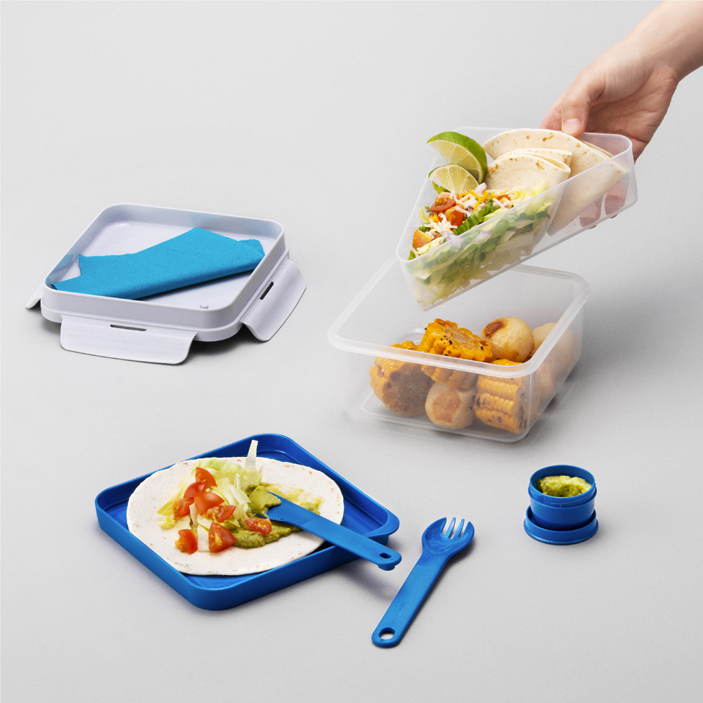 Hộp Cơm Locknlock Togo Lunch Box 1.2L - 2 Màu (Xanh Dương, Vàng) - HPL979